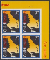 !a! USA Sc# 3938 MNH PLATEBLOCK (UR/V1111) - Child Health - Ongebruikt