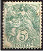 FRANCE 1900 - YT N° 111 ** - Blanc 5c Vert - 1900-29 Blanc