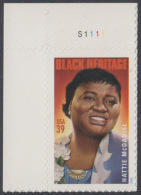 !a! USA Sc# 3996 MNH SINGLE From Upper Left Corner W/ Plate-# (UL/S1111) - Hattie McDaniel - Unused Stamps