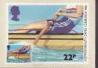 G B  CARTE MAXIMUM NUM.YVERT 1232 SPORT JEUX DU COMMENWEALTH EDIMBOURG - Tarjetas PHQ