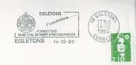 SC2952 Blason Inania Pello Ambition Formations Genie Civil Batiment & Travaux Publics Flamme Egletons 1990 - Covers
