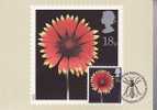 GRANDE BRETAGNE  CARTE MAXIMUM NUM.YVERT 1256 FLEURS - Cartes PHQ