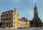 Carte Postale 53. Ernée  Hotel De La Poste Quartier De L'église  Trés  Beau Plan - Ernee