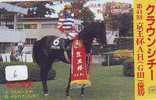 TELEFONKARTE PFERD REITEN (6)  CHEVAL - Horse - Paard - Caballo Phonecard Animal Japon Télécarte - Cavalli