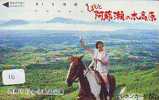 TELEFONKARTE PFERD REITEN (10)  CHEVAL - Horse - Paard - Caballo Phonecard Animal Japon Télécarte - Paarden