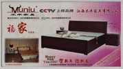 Bed,cabinet,China 2007 Muniu Furniture Company Advertising Pre-stamped Card - Altri & Non Classificati