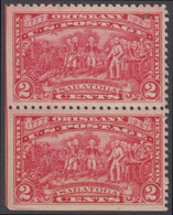 !a! USA Sc# 0644 MNH Vert.PAIR (bottom/left Sides Cut) - Burgoyne Campaign - Nuovi