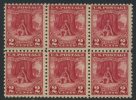 !a! USA Sc# 0645 MNH Horiz.BLOCK(6) - Valley Forge - Nuovi