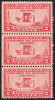 !a! USA Sc# 0649 MNH Vert.STRIP(3) (left Side Cut) - Aeronautics Conference - Unused Stamps