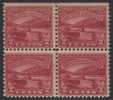 !a! USA Sc# 0681 MNH BLOCK (top Side Cut) - Ohio River Canalization - Ongebruikt