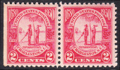 !a! USA Sc# 0683 MNH Horiz.PAIR (left Side Cut / A1) - Carolina Charleston - Ongebruikt