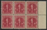 !a! USA Sc# 0688 MNH Horiz.BLOCK(6) W/ Right Margins (a1) - Braddocks Fields - Nuovi