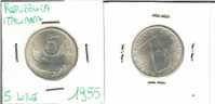 Repubblica Italiana: 5 Lire 1955 SPL - 5 Lire