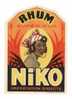 Etiquette Rhum  -   Niko  Importation Directe - Rum
