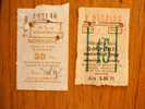 Railway - Train  Tickets   - Hungary  ,-  Used  1950´s  And 1990´s  D15072 - Europe