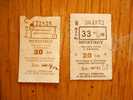 Railway - Train  Tickets   - Hungary  ,-  Used   1990´s  D15077 - Europe