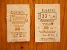 Railway - Train  Tickets   - Hungary  ,-  Used   1990´s  D15079 - Europa