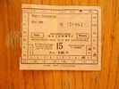 Railway - Train  Ticket   - Hungary  ,-  MÁV - Used   1950´s  D15081 - Europe