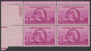 !a! USA Sc# 0927 MNH PLATEBLOCK (UL/23237/a) - Florida Statehood - Nuovi