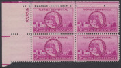 !a! USA Sc# 0927 MNH PLATEBLOCK (UL/23239) - Florida Statehood - Ongebruikt