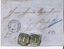 Tht028/  THURN & TAXIS - Michelstadt 1859, Stempel 135 Auf 7 A (2Stück) Nach Rimbach Odw. - Covers & Documents