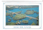 CP - 1000 ISLANDS -  AERIAL VIEW OF THE CANADIAN SPAN OF THE 1000 ISLANDS INTERNATIONAL BRIDGE - Autres & Non Classés