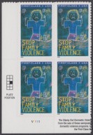 !a! USA Sc# B3 MNH PLATEBLOCK (LL/V1111/a) - Stop Family Violence - Unused Stamps