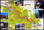 07  Vallon Pont D´Arc, Gorges De L´Ardèche, Carte Route Et Multivues, CPSM 10x15, Voyagé En 1978 - Vallon Pont D'Arc