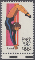 !a! USA Sc# C101 MNH SINGLE W/ Bottom Margin - Summer Olympics: Womens Gymnastics - 3b. 1961-... Unused