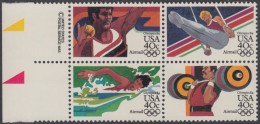 !a! USA Sc# C105-C108 MNH BLOCK W/ Left Margins & Copyright Symbol (a02) - Summer Olympics - 3b. 1961-... Ongebruikt