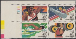 !a! USA Sc# C105-C108 MNH PLATEBLOCK (UL/2222) - Summer Olympics - 3b. 1961-... Unused