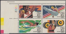 !a! USA Sc# C105-C108 MNH PLATEBLOCK (UL/2222) - Summer Olympics - 3b. 1961-... Ungebraucht