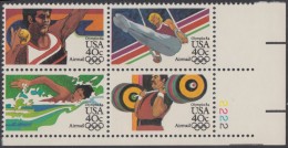 !a! USA Sc# C105-C108 MNH PLATEBLOCK (LR/2222) - Summer Olympics - 3b. 1961-... Nuovi