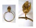 Beau Porte-serviette Doré / Nice Towel Hanger - Maritime Decoration