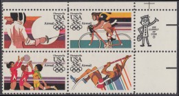 !a! USA Sc# C109-C112 MNH ZIP-BLOCK (UR) - Summer Olympics - 3b. 1961-... Nuovi