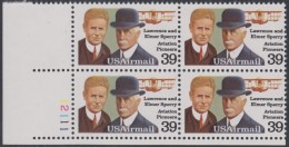 !a! USA Sc# C114 MNH PLATEBLOCK (LL/12111/a) - Lawrence & Elmer Sperry - 3b. 1961-... Ungebraucht