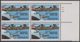 !a! USA Sc# C115 MNH PLATEBLOCK (UR/1111) - Transpacific Airmail; 50th Anniv. - 3b. 1961-... Neufs