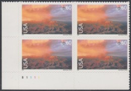 !a! USA Sc# C135 MNH PLATEBLOCK (LL/B1111) - Grand Canyon - 3b. 1961-... Unused