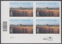 !a! USA Sc# C136 MNH PLATEBLOCK (LL/P11111) - Nine-Mile Prairie, Nebraska - 3b. 1961-... Ongebruikt