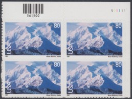 !a! USA Sc# C137 MNH PLATEBLOCK (UR/V11111/a) - Mt. McKinley - 3b. 1961-... Ongebruikt