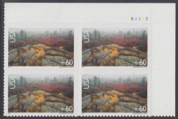 !a! USA Sc# C138 MNH PLATEBLOCK (UR/B2222) - Acadia National Park - 3b. 1961-... Ungebraucht