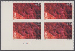 !a! USA Sc# C139 MNH PLATEBLOCK (LL/S11111) - Bryce Canyon, Utah - 3b. 1961-... Nuevos