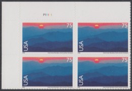 !a! USA Sc# C140 MNH PLATEBLOCK (UL/P11111) - Great Smokey Mountains - 3b. 1961-... Ungebraucht