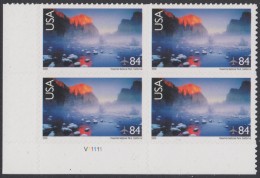 !a! USA Sc# C141 MNH PLATEBLOCK (LL/V11111/a) - Yosemite National Park - 3b. 1961-... Nuovi