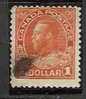 CANADA - 1918/25 - George V - 1 Dollar Orange  - Yvert # 118 -  USED - Gebraucht