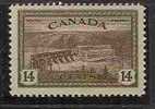 CANADA - 1946 - Barrage Sur La Saint-Maurice - Yvert # 221 - MLH - Gebruikt