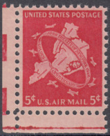 !a! USA Sc# C038 MNH SINGLE From Lower Left Corner - New York City - 2b. 1941-1960 Nuovi