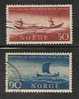 NORWAY - 300th ANNIV POSTAL COMMUNICATIONS Avec Le Nord - Yvert # 456/7 - VF USED - Used Stamps