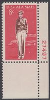 !a! USA Sc# C068 MNH SINGLE From Lower Right Corner W/ Plate-# (LR/27497) - Amelia Earhart - 3b. 1961-... Neufs