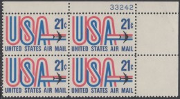 !a! USA Sc# C081 MNH PLATEBLOCK (UR/33242) - USA & Jet - 3b. 1961-... Nuevos